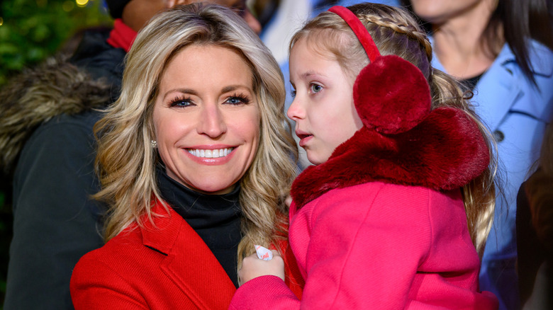 Ainsley Earhardt and daughter Hayden at the 2023 Fox News Christmas Tree lighting