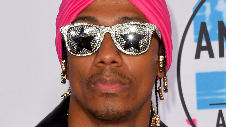 Nick Cannon staring at camera