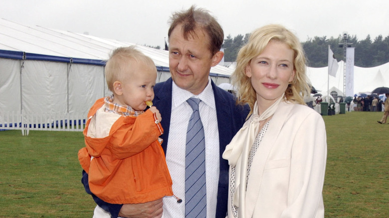 Cate Blanchett with family
