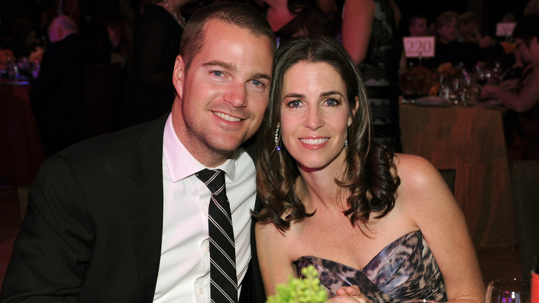 Chris and Caroline O'Donnell smiling at the Black-Tie Gala in 2011