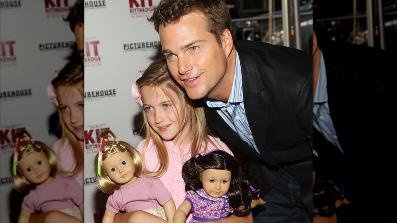 Chris and Lily O'Donnell smiling "Kit Kittredge: An American Girl" premiere in 2008
