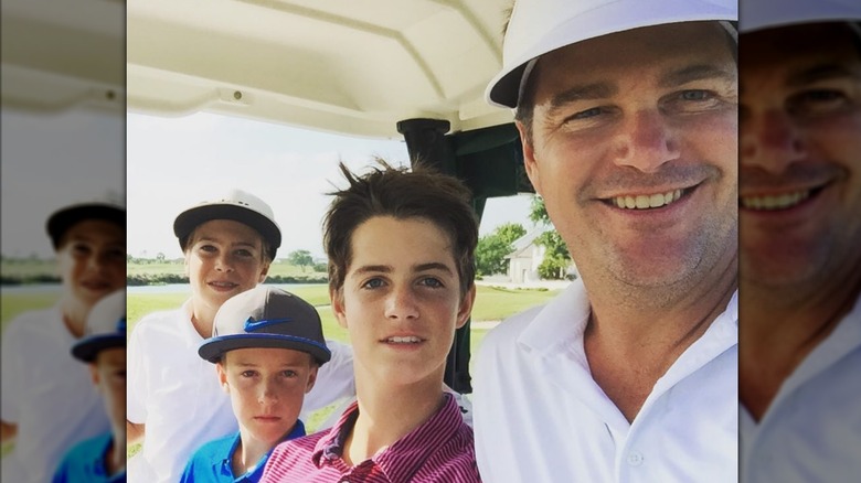 Chris, Chip, Charlie, and Finley O'Connor smiling