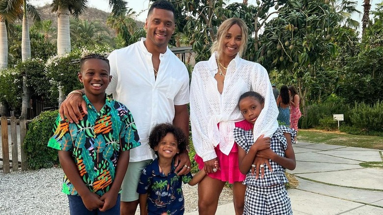 Ciara and Russell Wilson with their three children