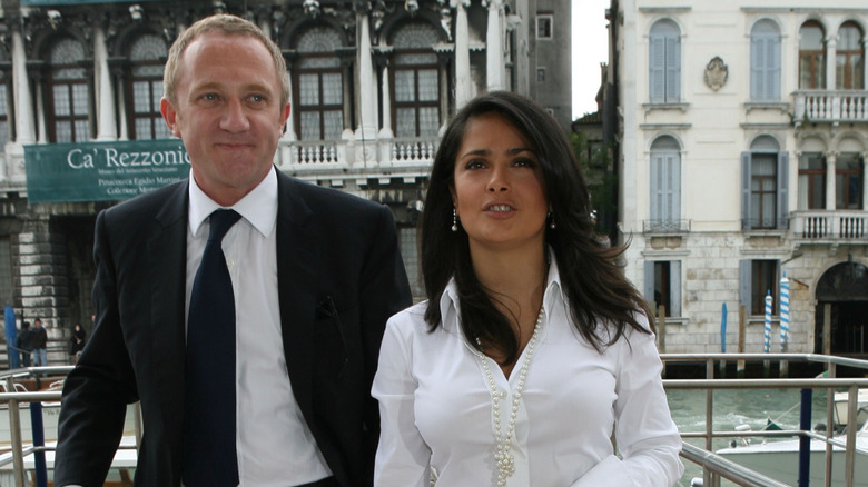 Young François-Henri Pinault and Salma Hayek