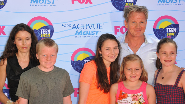 Tana and Gordon Ramsay with kids