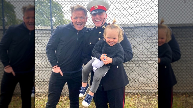 Gordon with sons Jack and Oscar