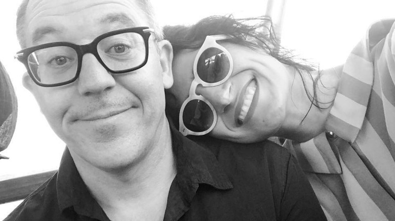 Greg Gutfeld and Elena Moussa selfie 