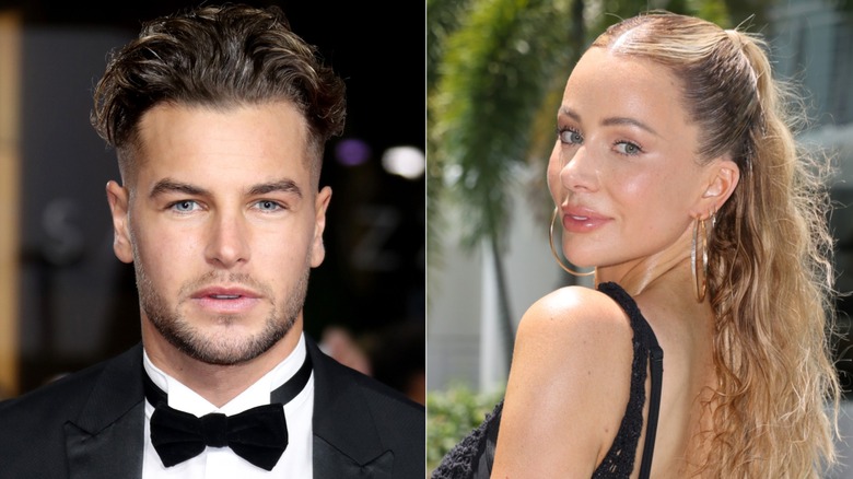 Split image of Chris Hughes in 2019 and Olivia Attwood in 2025