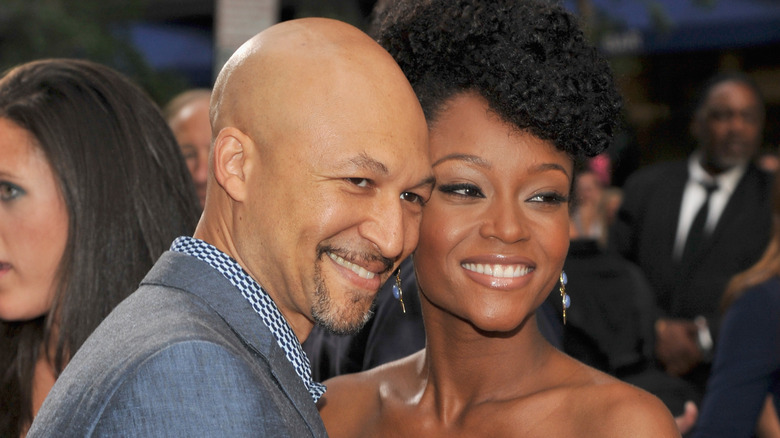 Joshua Bee Alafia and Yaya DaCosta at event