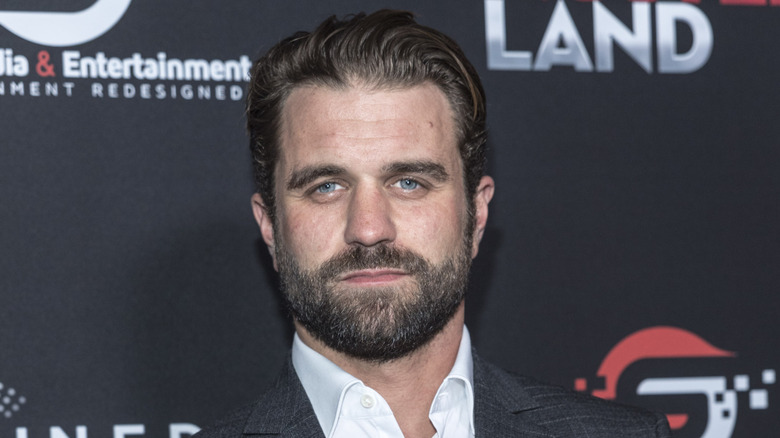 Milo Gibson at a movie premiere