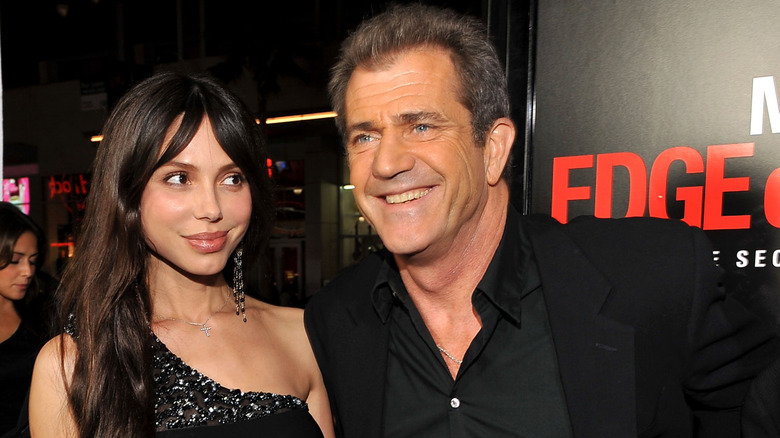 Oksana Grigorieva and Mel Gibson at event
