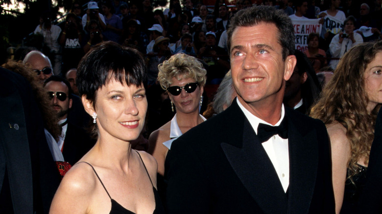 Robyn Moore and Mel Gibson on the red carpet