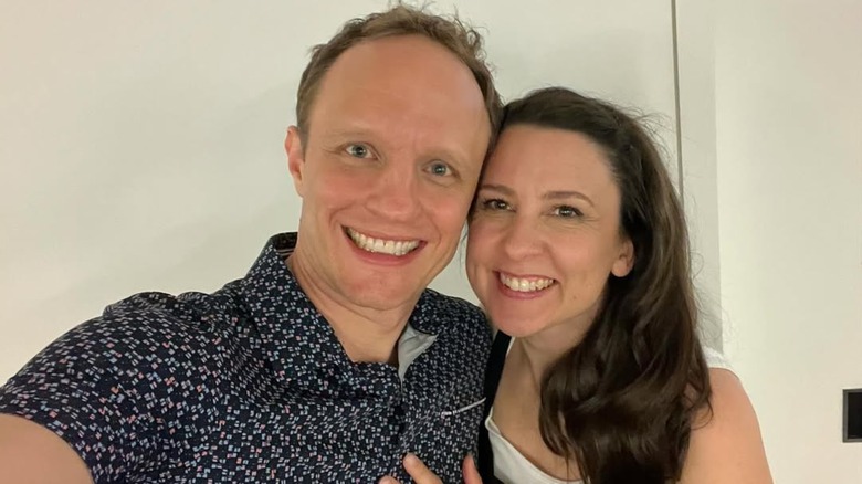 Aron Accurso and Rachel Griffin Accurso in a smiling selfie