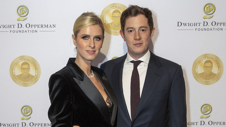 Nicky Hilton and James Rothschild posing together