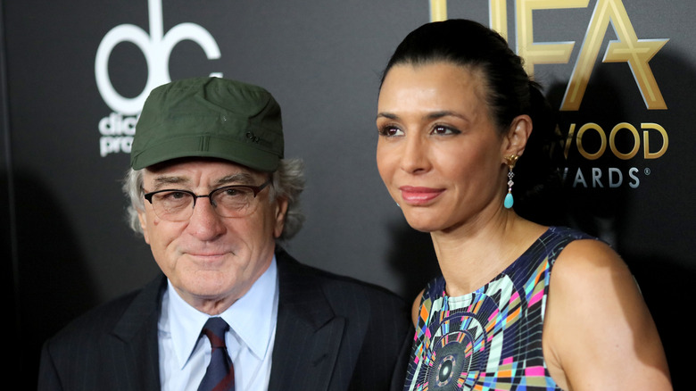 Drena and Robert De Niro on the red carpet