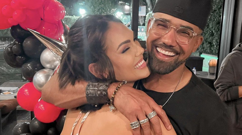 Jesiree Dizon and Shemar Moore smiling