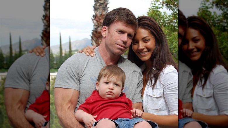 Taylor Sheridan, Nicole Muirbrook, and son Gus