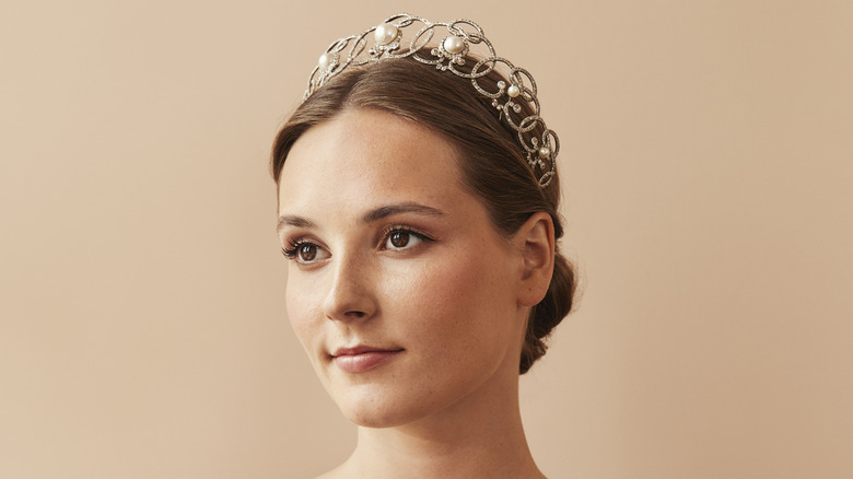 Princess Ingrid wearing crown
