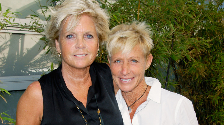 Meredith Baxter and Nancy Locke posing for a photo.