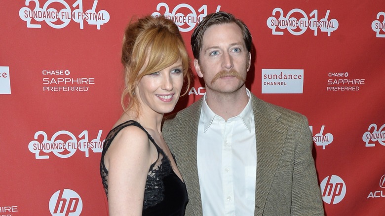 Kelly Reilly and her husband Kyle Baugher attend the 2014 Sundance Film Festival