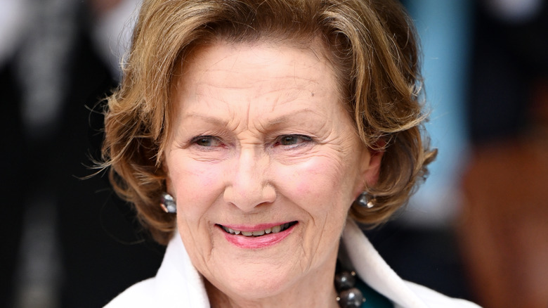 Queen Sonja of Norway smiling