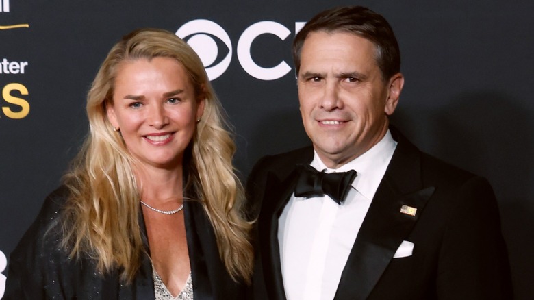 Kristine Blanche and Todd Blanche attend the 2025 Kennedy Center Honors in Washington, DC