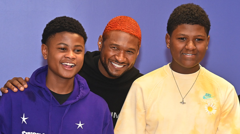Usher "Cinco" Raymond, Usher, and Naviyd Raymond