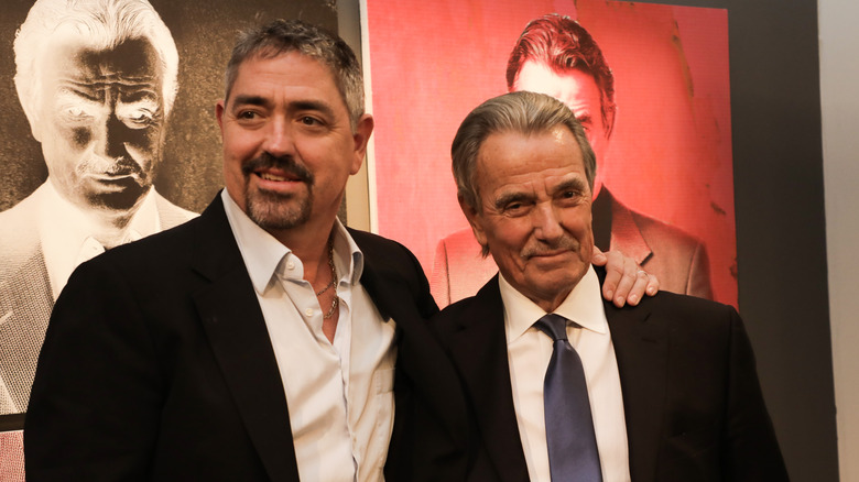 Eric Braeden with his son, Christian Gudegast