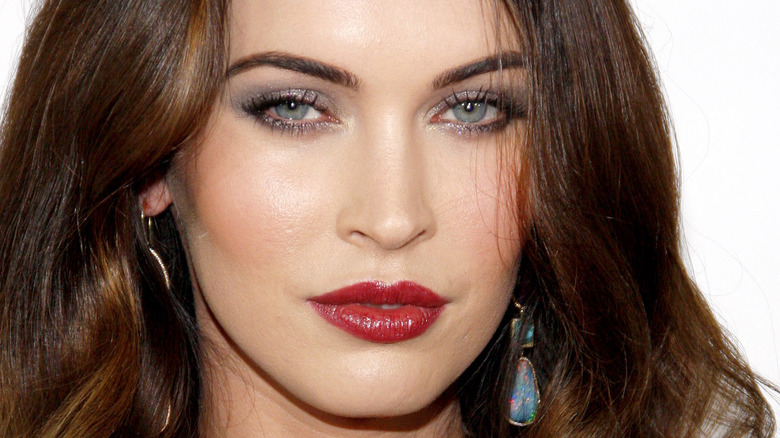 Megan Fox with red lips