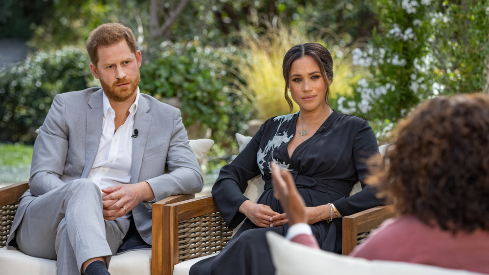 Harry and Meghan with Oprah 