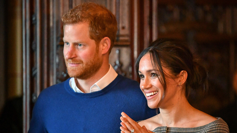Prince Harry and Meghan Markle at an event.