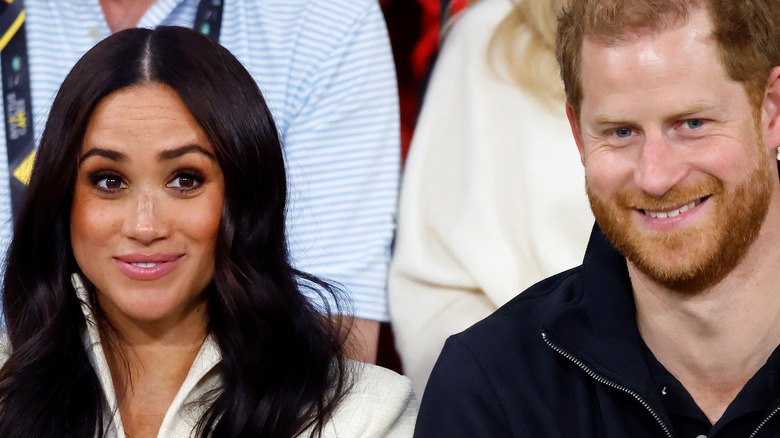 Meghan Markle and Prince Harry smiling 