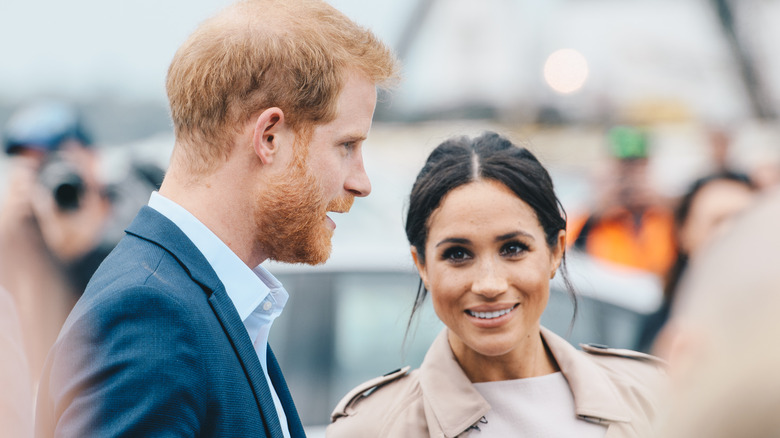 Meghan and Harry on royal tour 