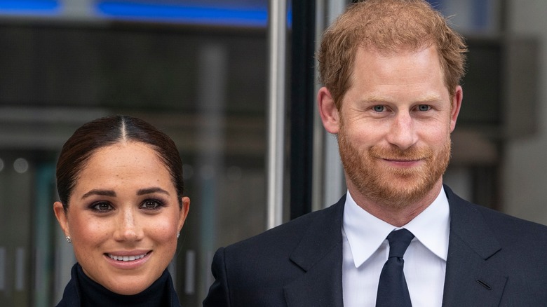 Prince Harry and Meghan Markle at an event.