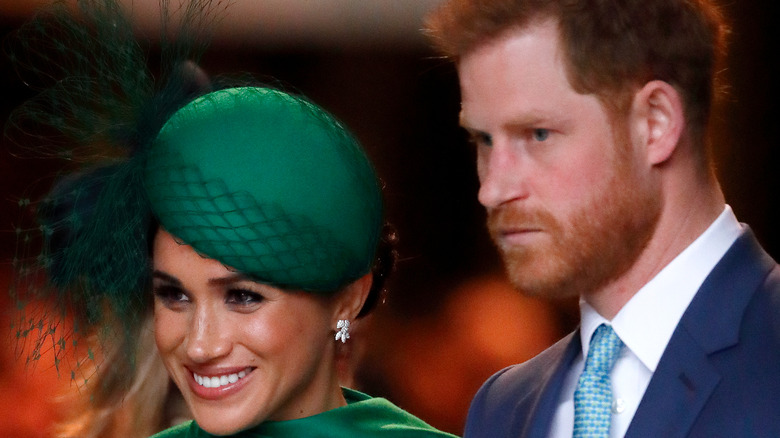 Meghan and Harry attending an event