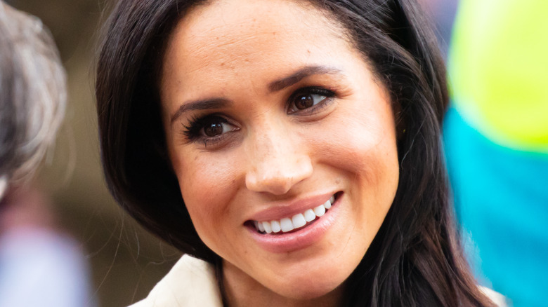 Meghan Markle head tilted