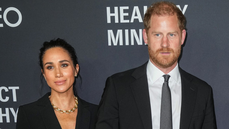Meghan Markle and Prince Harry at the 2025 Project Healthy Minds Gala