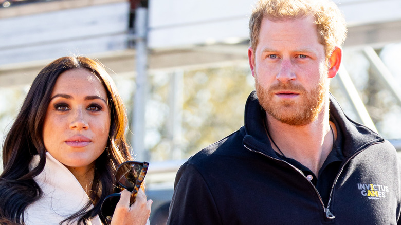 Meghan Markle and Prince Harry at an event