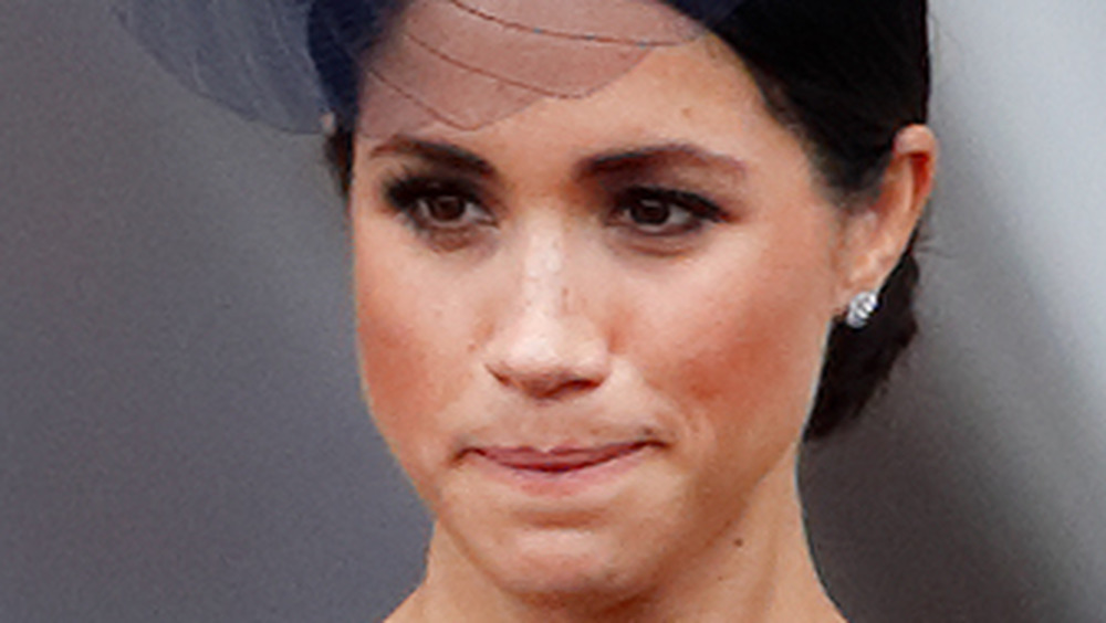 Meghan Markle blue fascinator