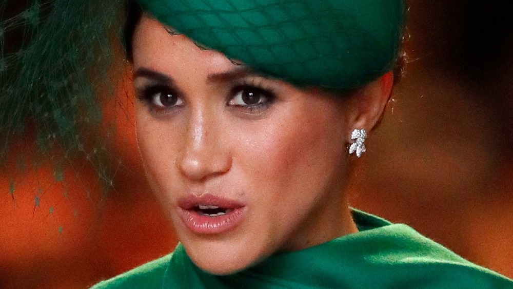 Meghan Markle green fascinator