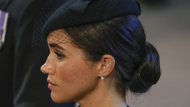 Meghan Markle watching Queen Elizabeth II vigil