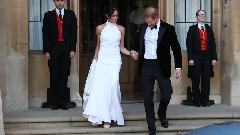 Meghan Markle and Prince Harry exit Windsor Castle