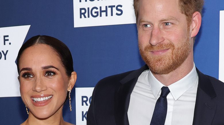 Meghan Markle and Prince Harry smiling