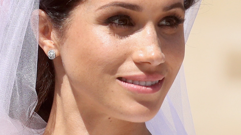 Meghan Markle on wedding day