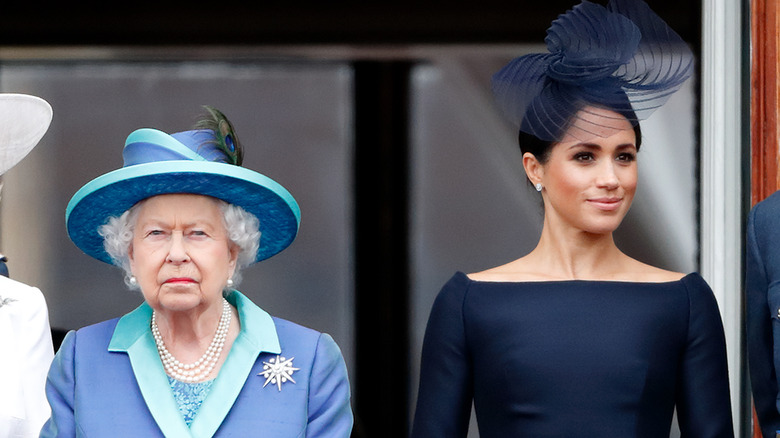 Queen Elizabeth and Meghan Markle