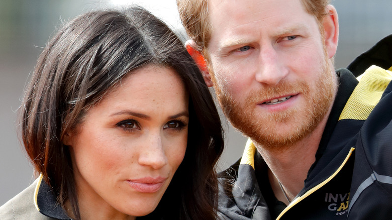 Prince Harry & Meghan Markle posing