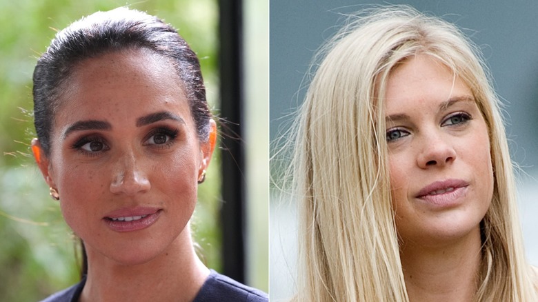 Split image of Meghan Markle and Chelsy Davy