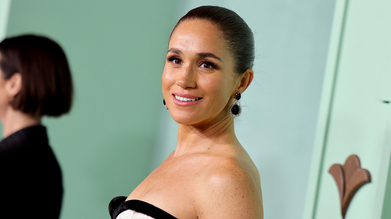 Meghan, Duchess of Sussex attends Annual Fifteen Percent Pledge Fundraising Gala Honoring Ms. Tina Knowles at Paramount Studios on February 07, 2026 in Los Angeles, California.