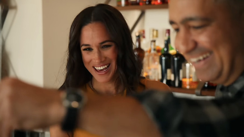 Meghan Markle and Payman Bahmani-Bailey  on "With Love, Meghan"