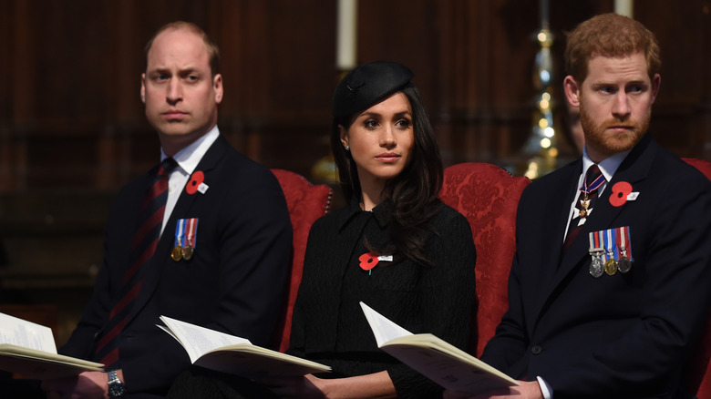Prince William, Meghan Markle, and Prince Harry sit down